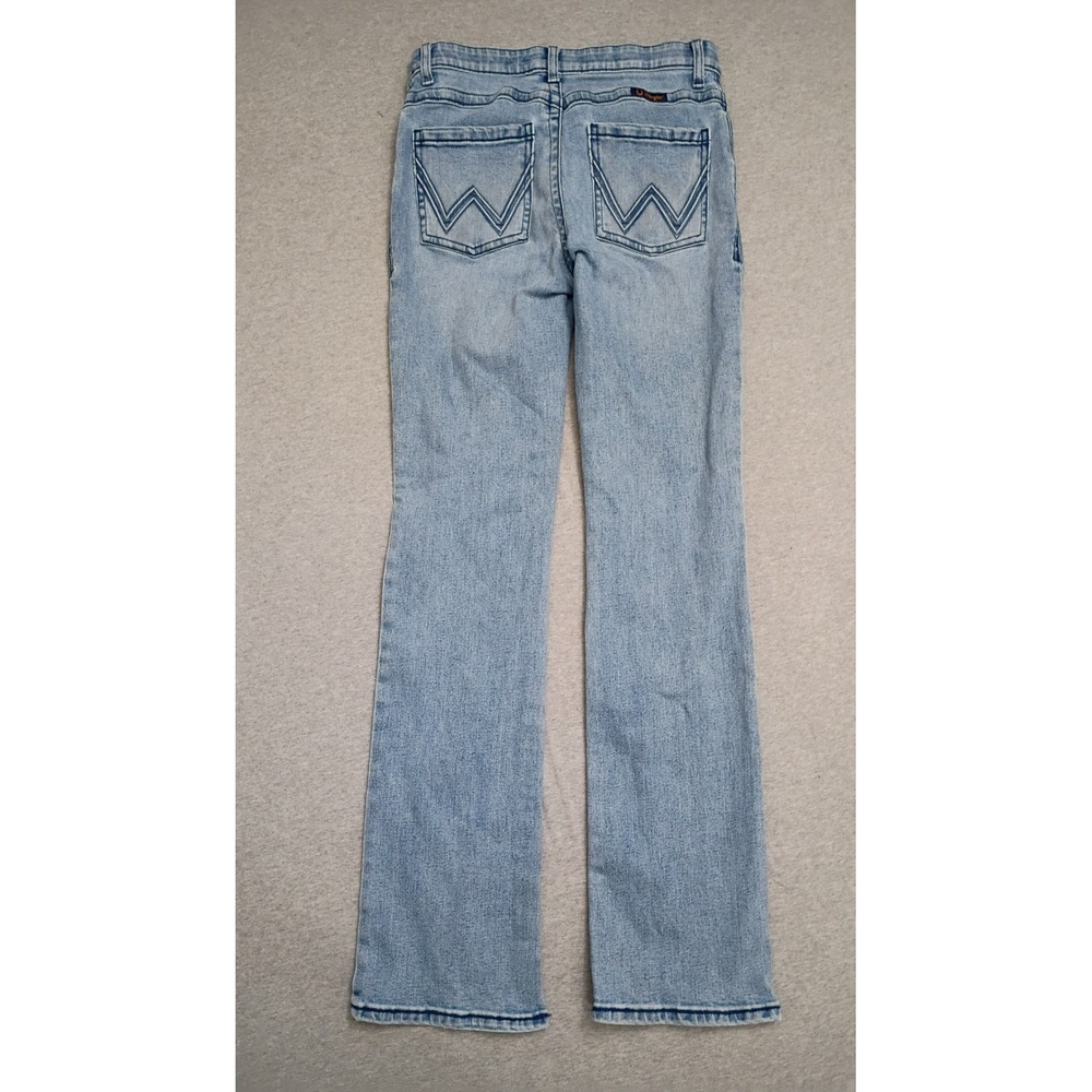 Wrangler Willow Ultimate Riding Jeans Light Wash Bootcut Denim WRW60AD 29x34 - Picture 4 of 8